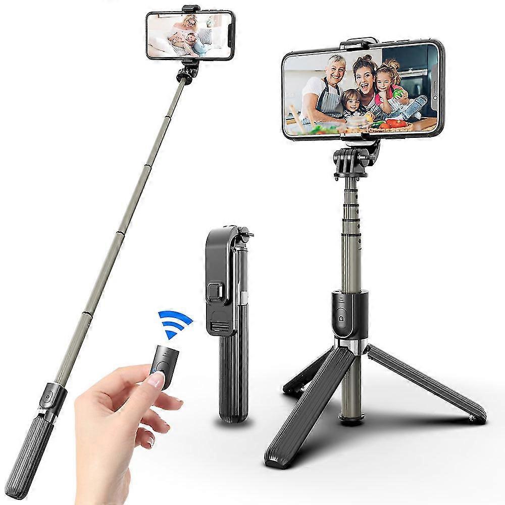 Selfie Stick Extendable Selfie Stick with Wireless Remote Tripod -yyds