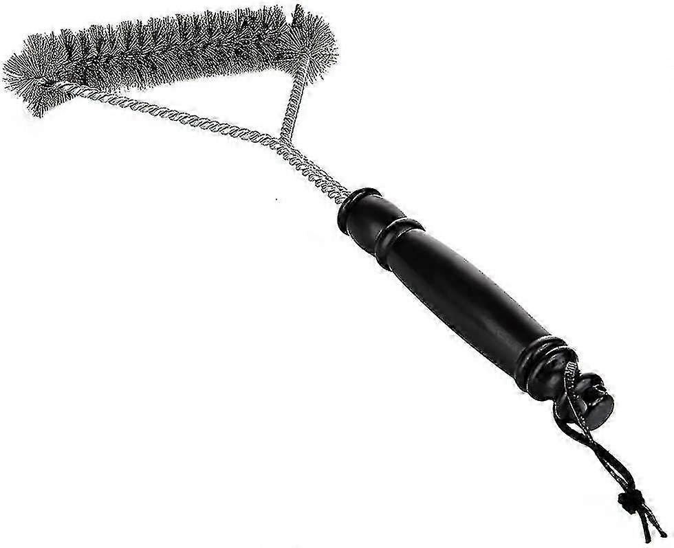 Bbq Brush, 3-sided Bbq Wire Brush With Hanging Loop, Grill Cleaning