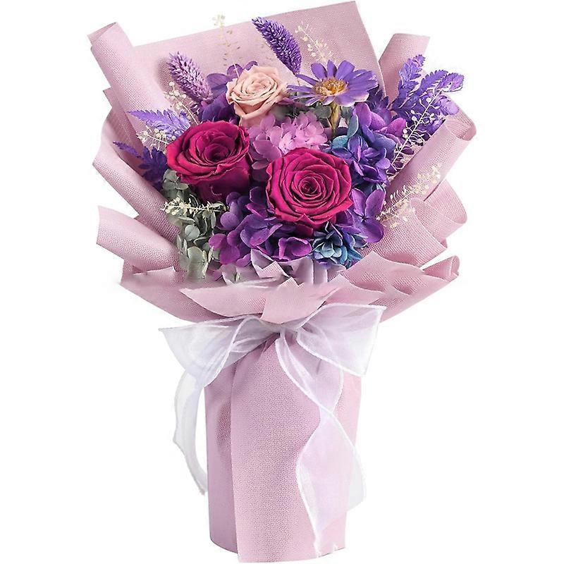 Preserved Forever Flowers Bouquet for Valentine's Day, Birthday, Anniversary