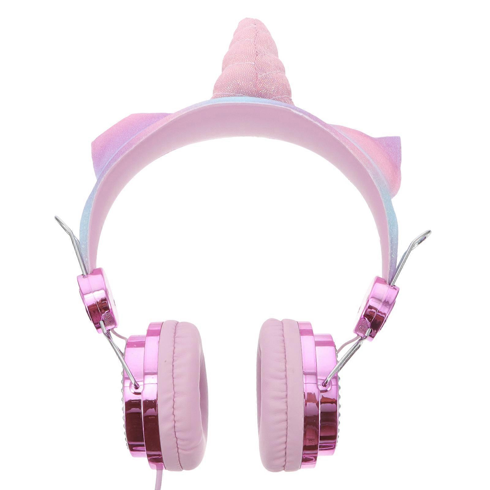Kinder Headset mit Mikrofon Einhornform Strass Glitzer Kinder Headset