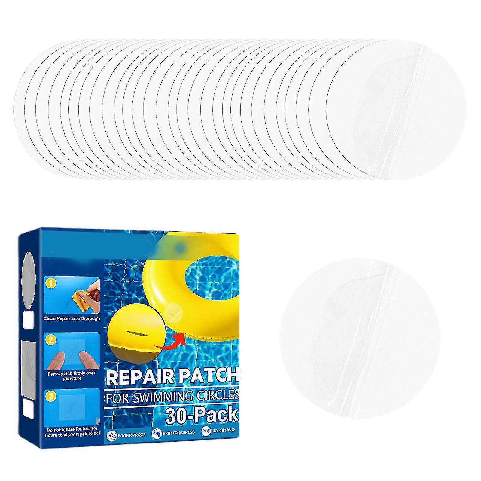 Patch de réparation gonflable, transparent, imperméable, autocollant, pour piscine, matelas pneumatique