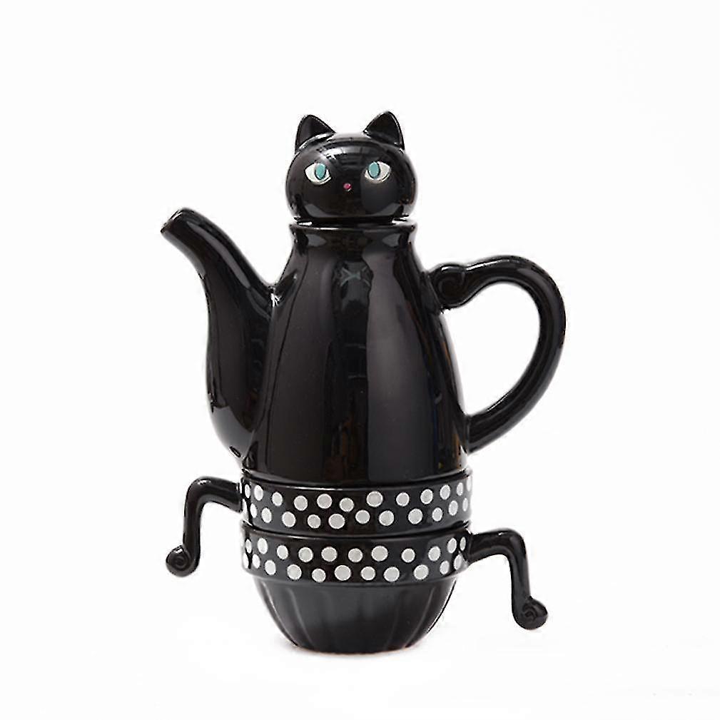 Set de tetera Shinzi Katoh Ceramic Cat Tea Cafe