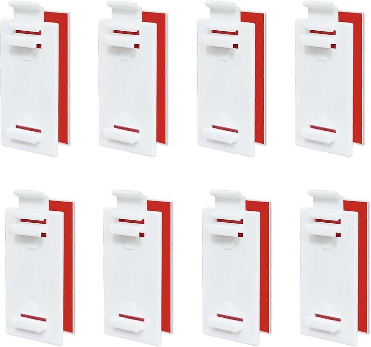 pcs Blind Fixing without Drilling, Roller Blind Brackets, Short Adhesive Brackets for Blinds, Double Blind without Drilling Blind Fixing, for Roller B