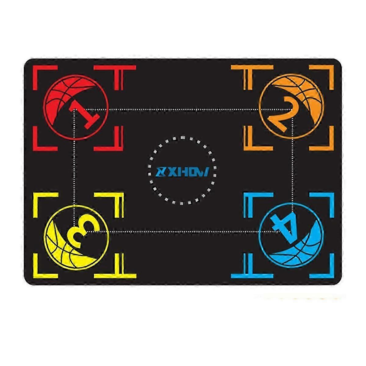 سجادة تدريب كرة السلة للأطفال من المطاط المضاد للانزلاق والممتص للضوضاء وسجادة تدريب القدمين الداخلية وملحقات مساعدة رياضية للأطفال