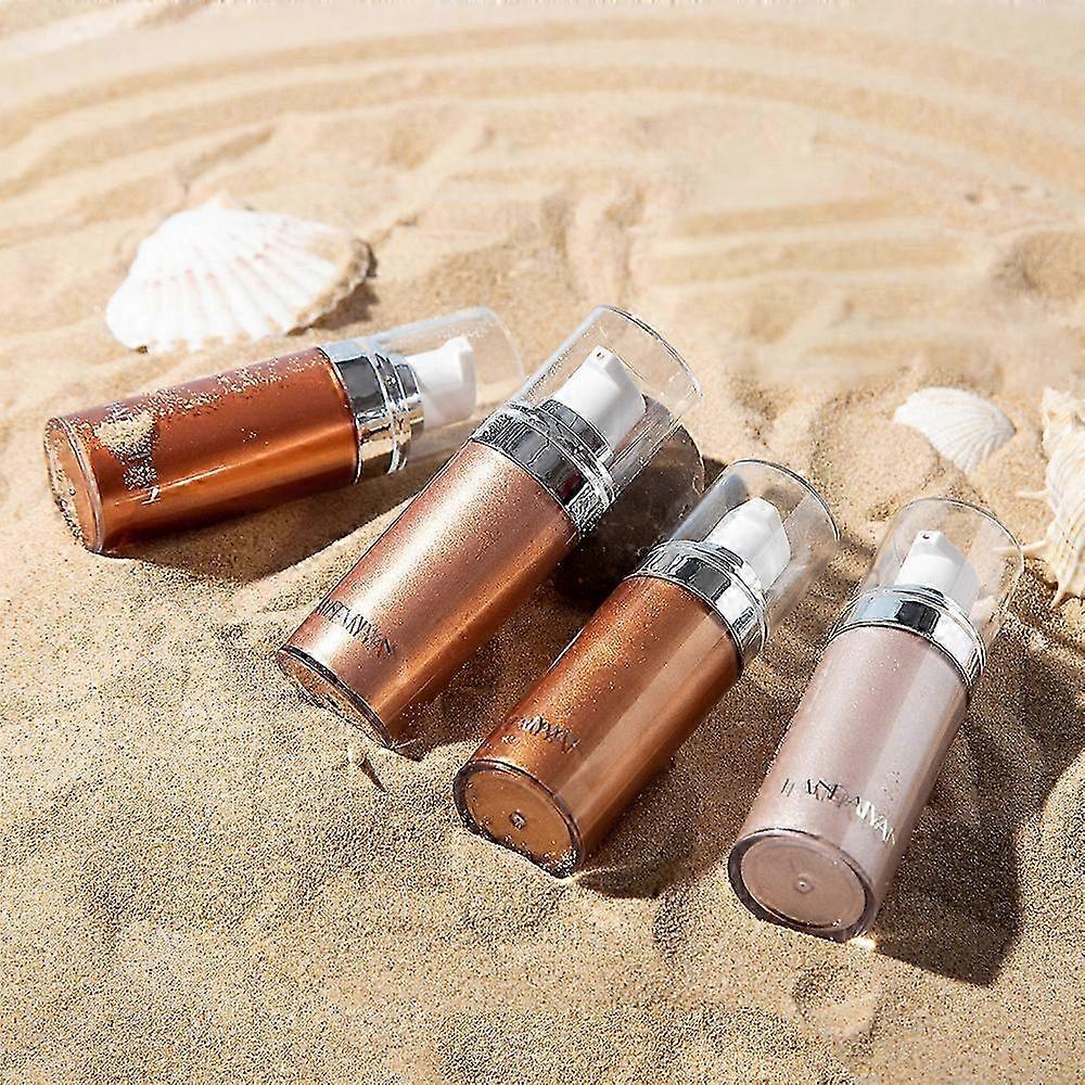 Highlighter Cream, Liquid Bronzer Highlighter Body, Body Luminiser, Liquid Shimmer Makeup for Face, Body, Leg, Luminous Make-Up, Shimmer Body Cream