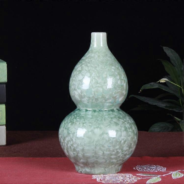 Auspicious Gourd-Shaped Vase, Handcrafted in Jingdezhen