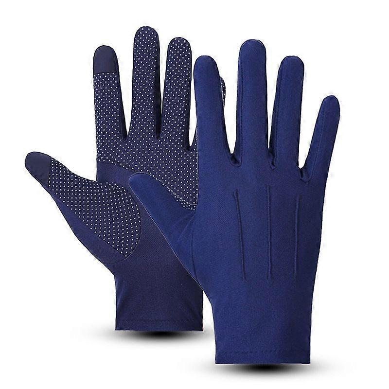 Outdoor Anti-UV Riding Gloves Navy