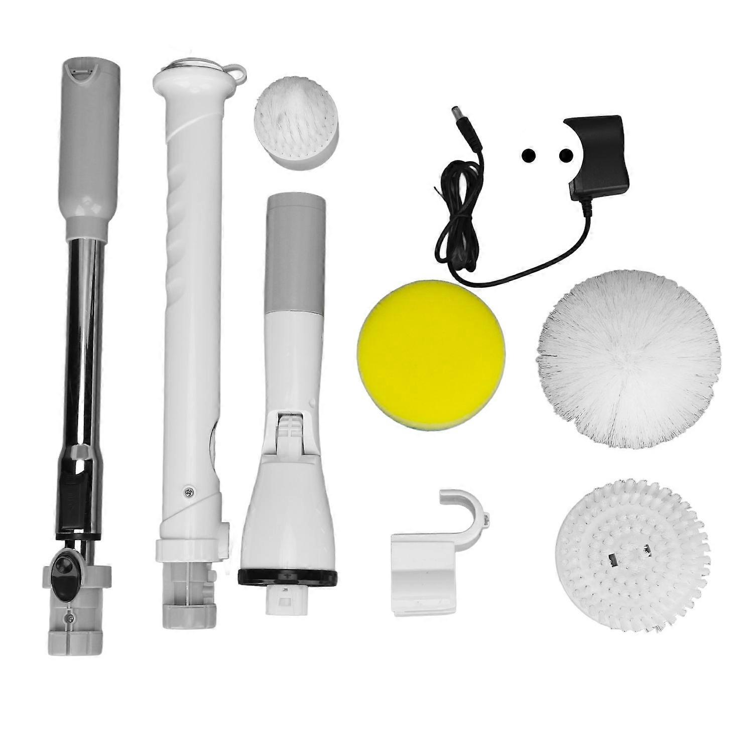 Electric Cleaning Brush Foldable Multiple Brush Heads 360° Rotatable Spin Scrubber for Kitchen AC100