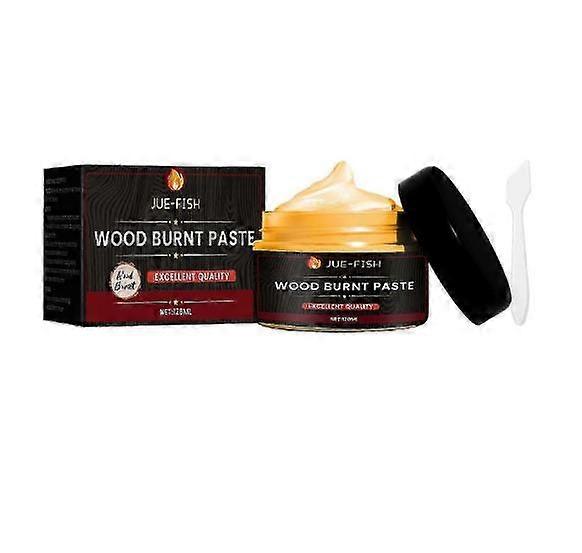 Wood Burning Paste，Wood Burning Paste Camping Outdoor Wood Cloth Combustion Supporting Gel Diy Pyrography Wood Burning Paste 120ml