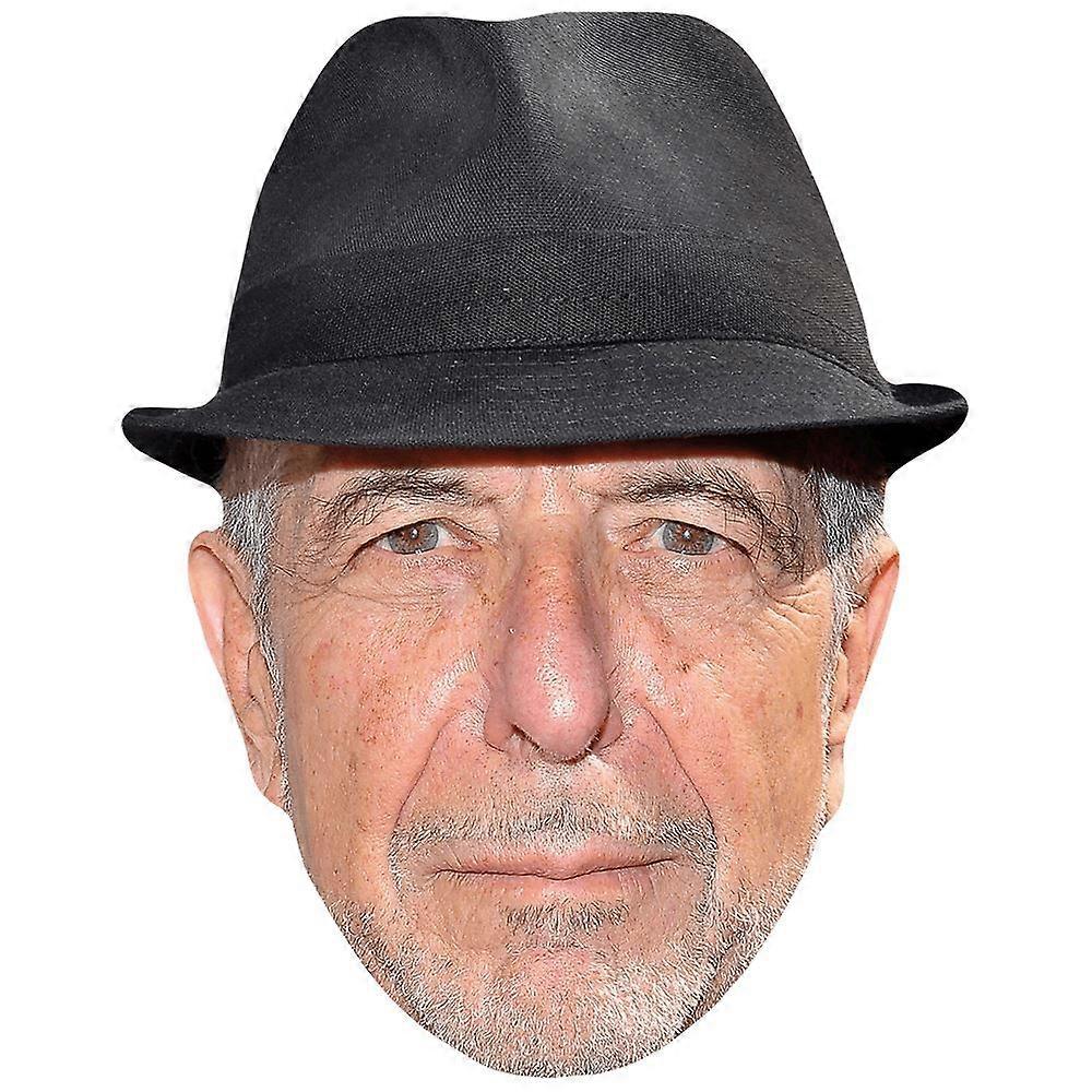 Leonard Cohen (Hat) Celebrity Mask, Flat Card Face