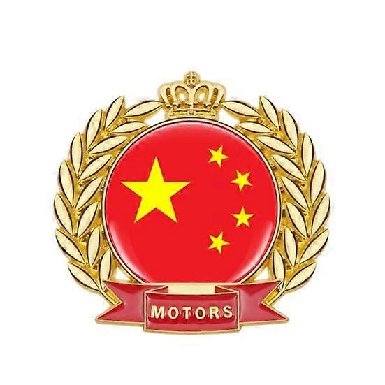 Badge Sticker Fade-resistant Decor Accessory Self Adhesive National Flag Car 3D Emblem