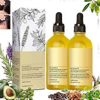 Veganic Natural Hair Growth OilVeganic Hair Growth Oil for Thin HairHair Oil for Dry Damaged Hair GrowthRepair Damaged Hair2Pcs