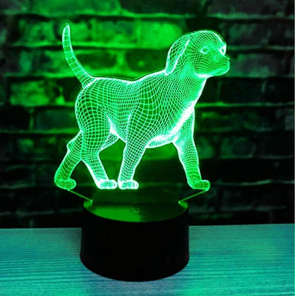 Color Changing Led Dog Lamp | Perfect Desk Decoration | Creative Gift