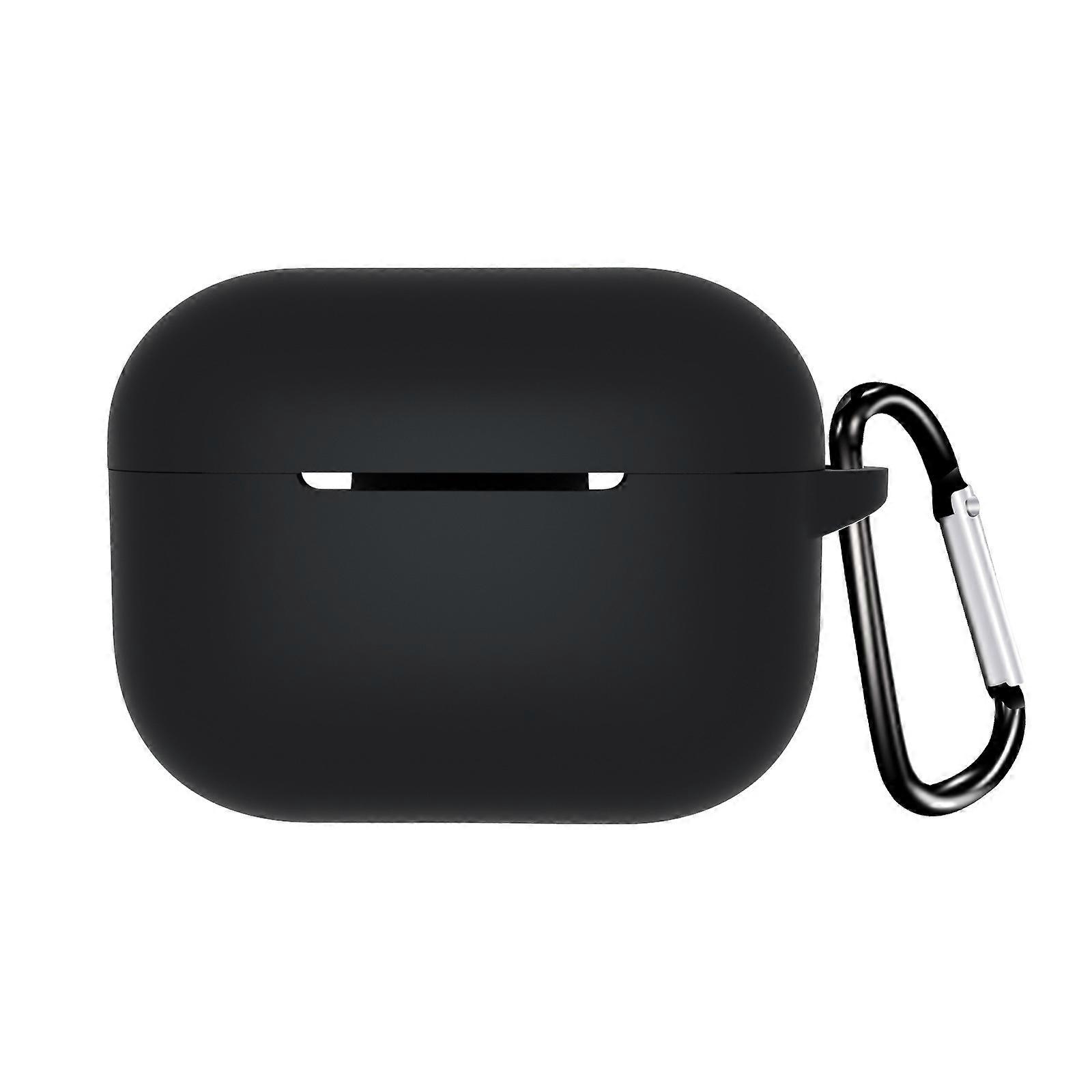 Black Silicone Shockproof Case with Keychain for AirPods Pro 2nd Gen