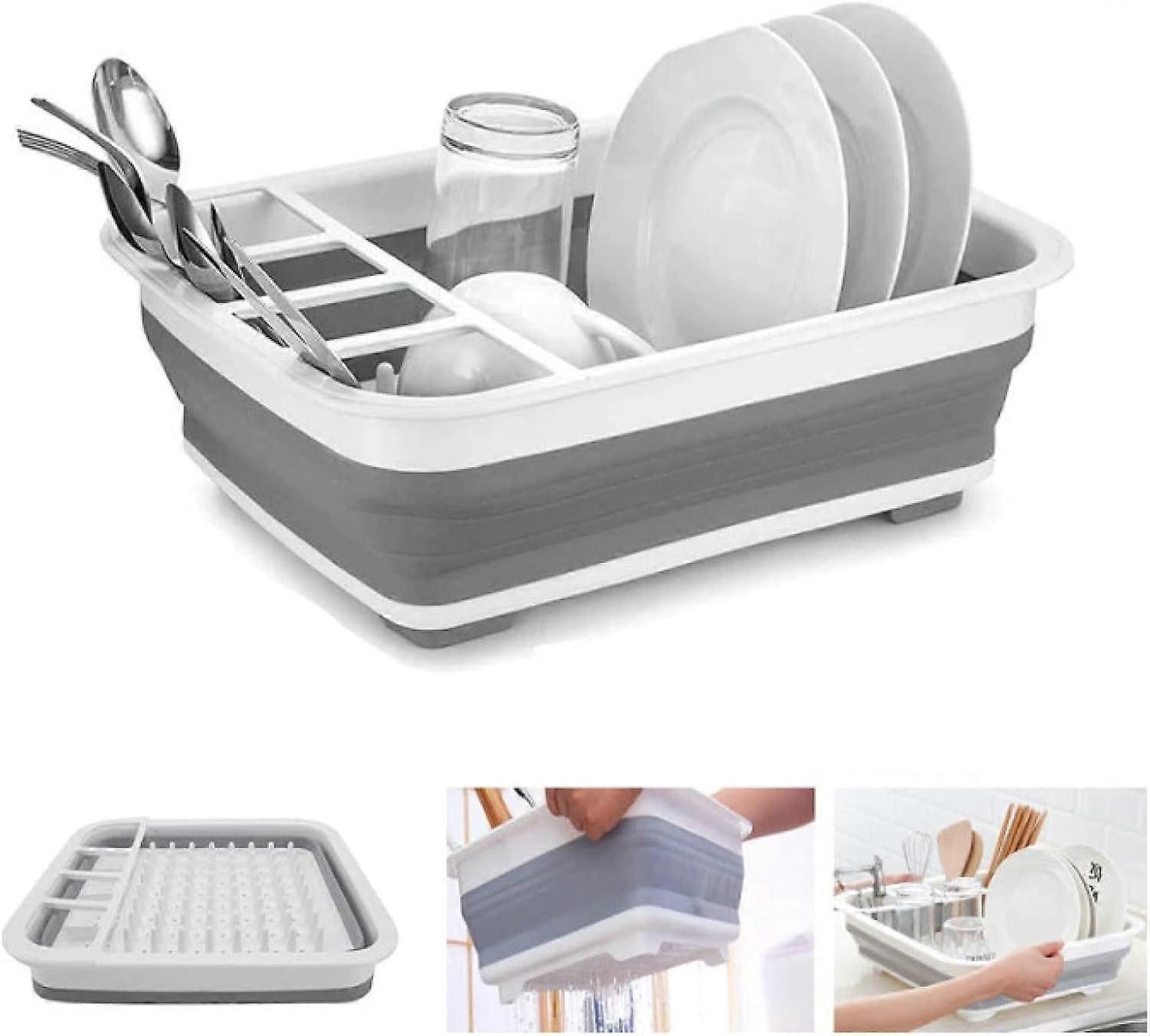 Foldable kitchen drain bowl rack
