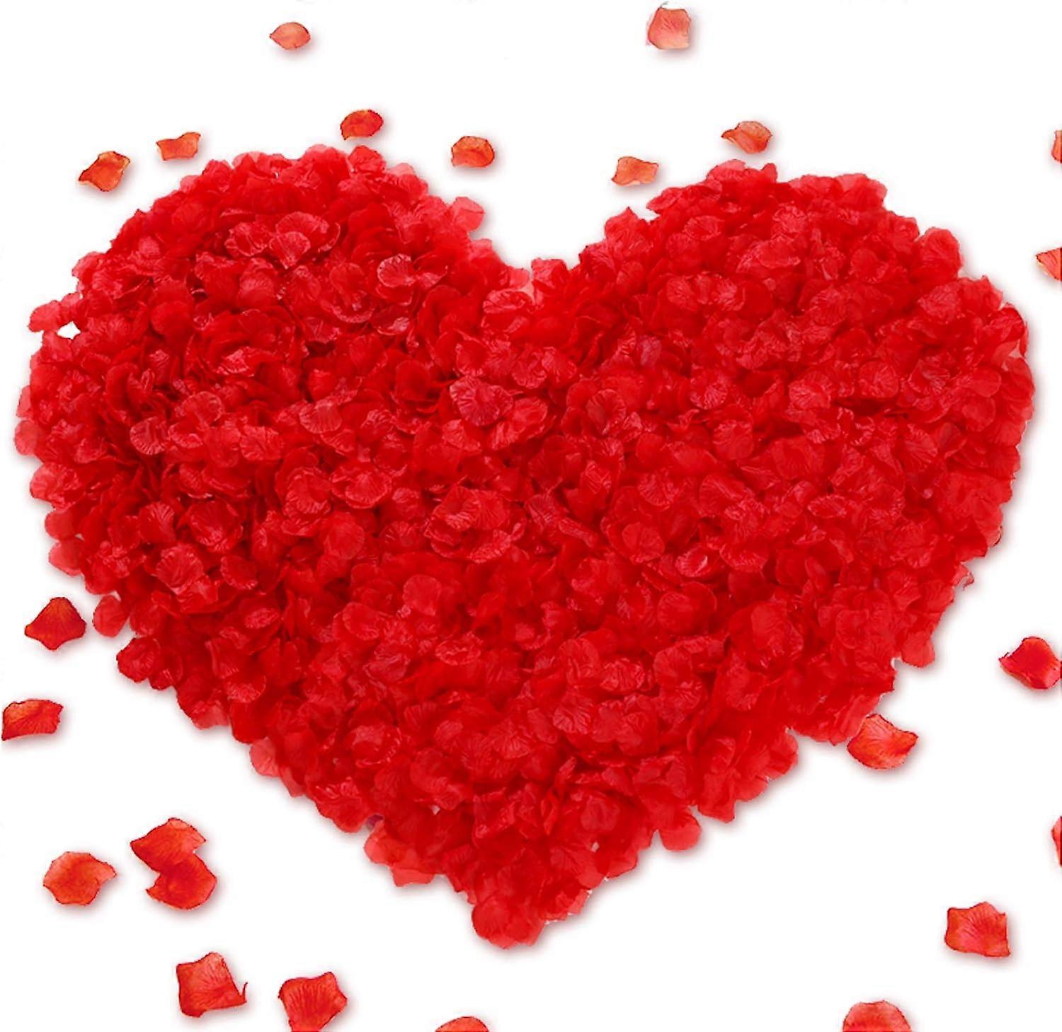 Romantic Artificial Rose Petals Portable Realistic