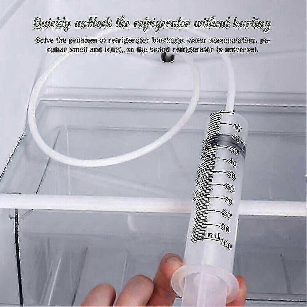 Refrigerator Fridge Drain Hole Clog Remover Set Cleaning Too + Kit