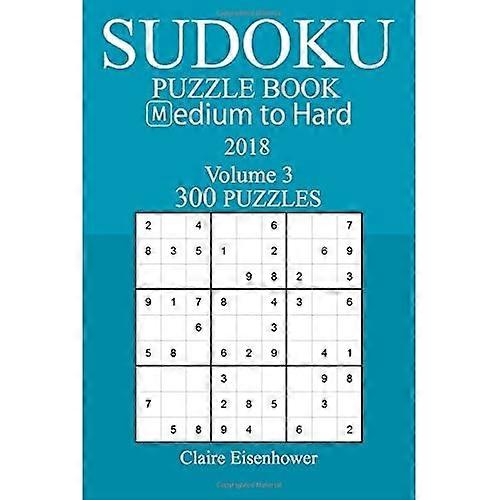300 Medium tot Hard Sudoku Puzzelboek - 2018