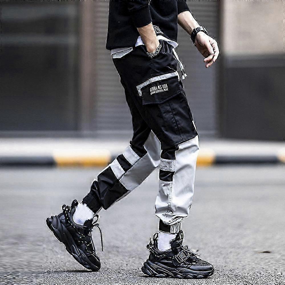 Harajuku Pantolon Erkekler Japonya Moda Eşofman Altı High Street Rahat Eşofman Altı Kargo Pantolon Erkekler Hip Hop Eşofman Altı Pantolon