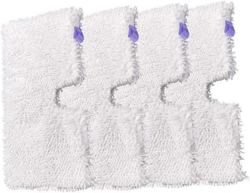 4-Pack Microfiber Replacement Cleaning Pads for Shark Steam Mop S3500 Series