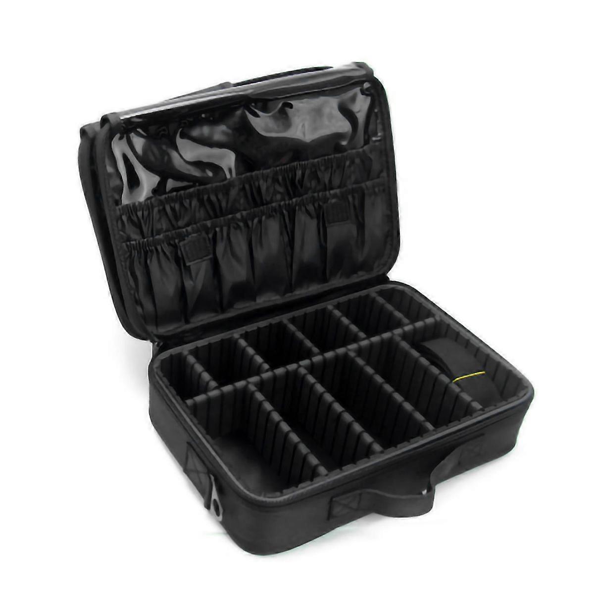 Portable Waterproof Makeup Case with Adjustable Dividers