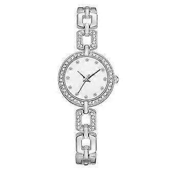 Relógio de liga elegante Casual Round Dial Analog Display Quartz Wristwatch (#4)