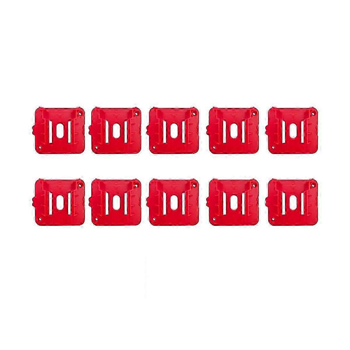 10Pcs Battery Holder compatible with 18V Battery, Wall Mount Batteries Storage compatible with Work Van, Shelf, Toolbox