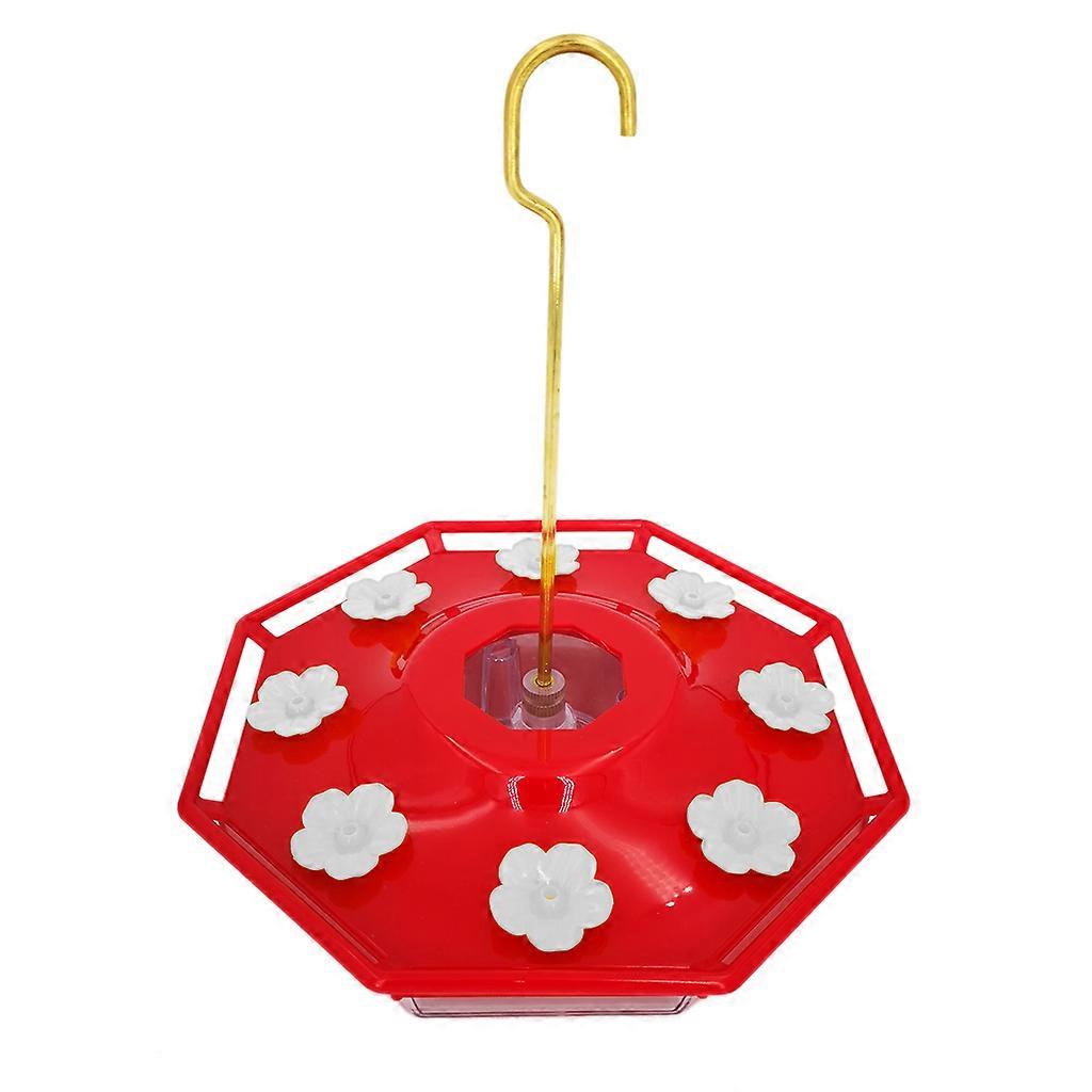 Plastic Hummingbird Feeder Transparent Design with Perch and Built-in Ant Moat Outdoor Hanging Multiple Feeding Ports  3