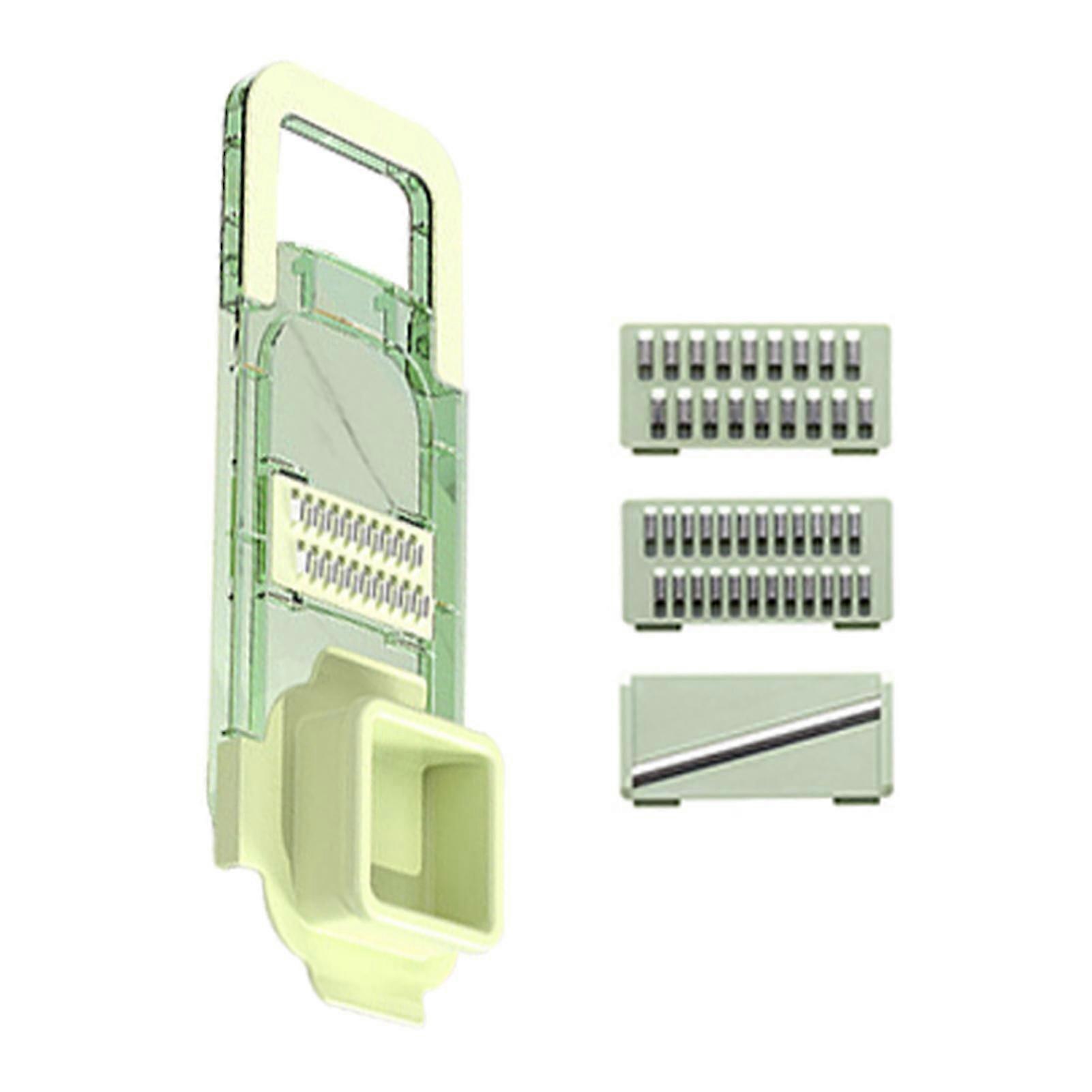 Manual Vegetable Grater with 3/6 Cutting Tools Efficient Fast Chopping Tool for Cucumber Carrots