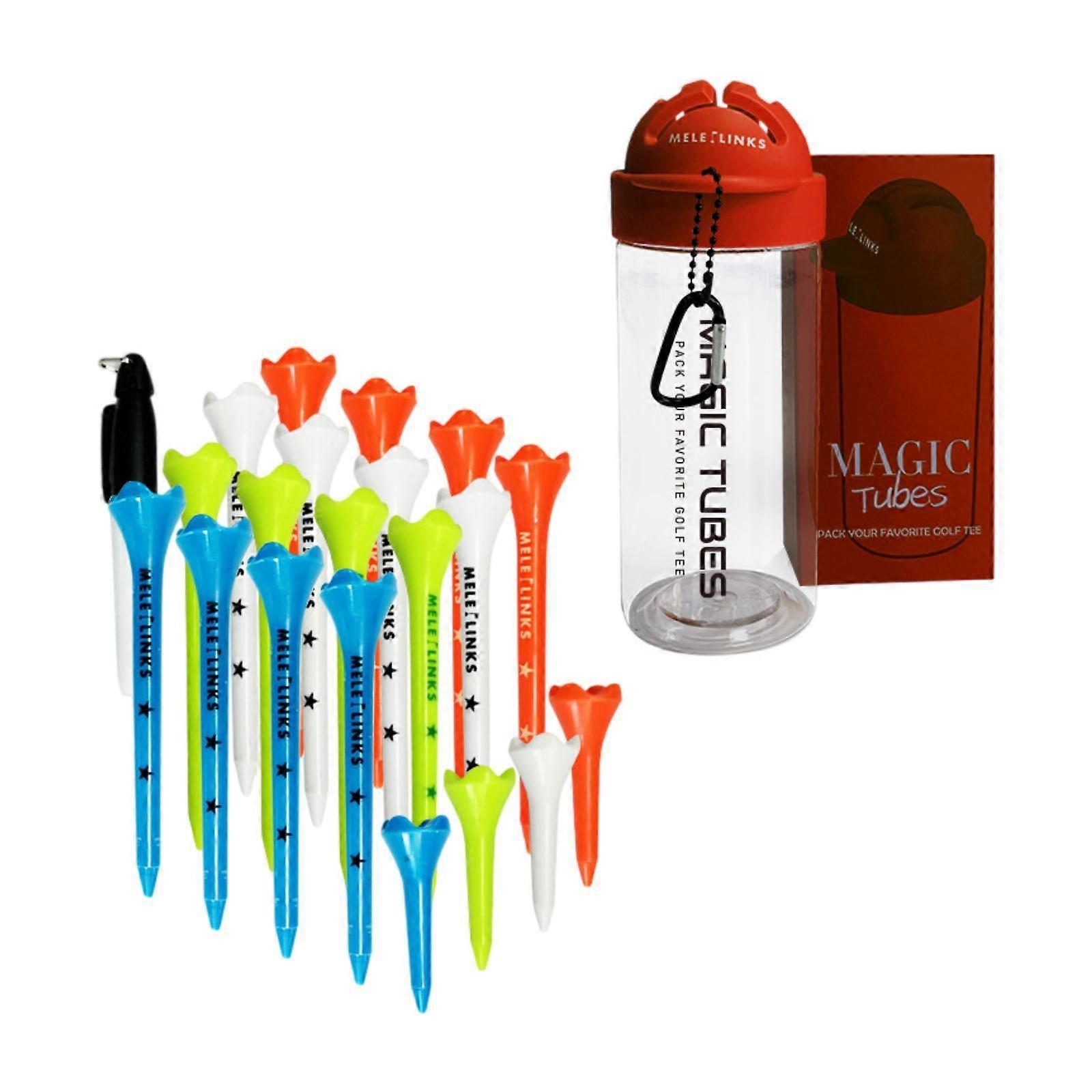 20Pcs Golf Tees Golf Ball Tees Sturdy Golfer Gift Decrease Friction Golf Ball