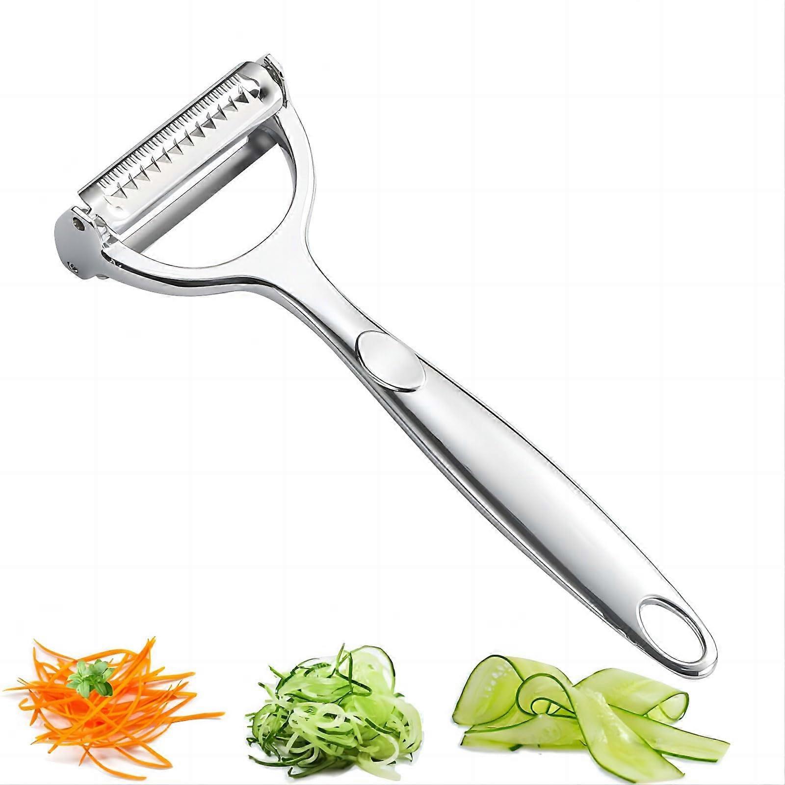 Stainless Steel Double-Edged Peeler for Efficient Kitchen Tasks