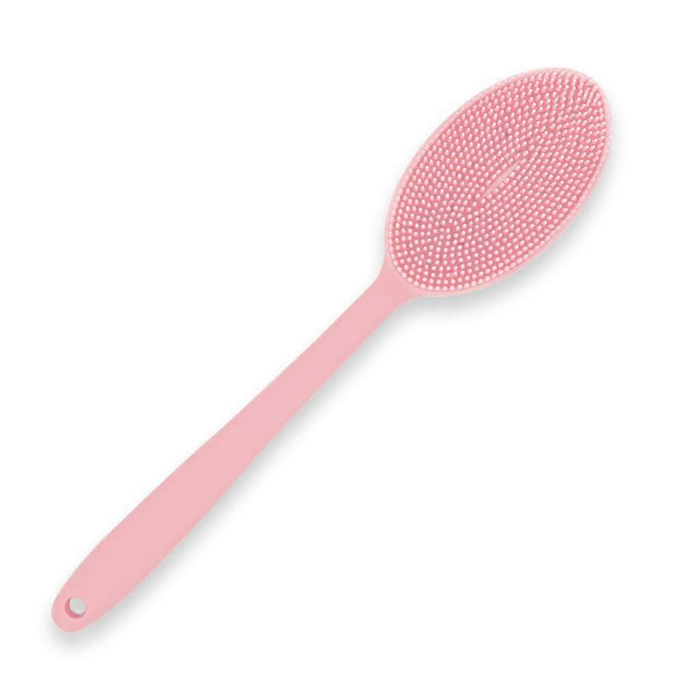 Silicone Loofah Bath Brush - Soft Exfoliating Scrubber for All Skin Types, Easy Grip Handle, Multi-Color Options