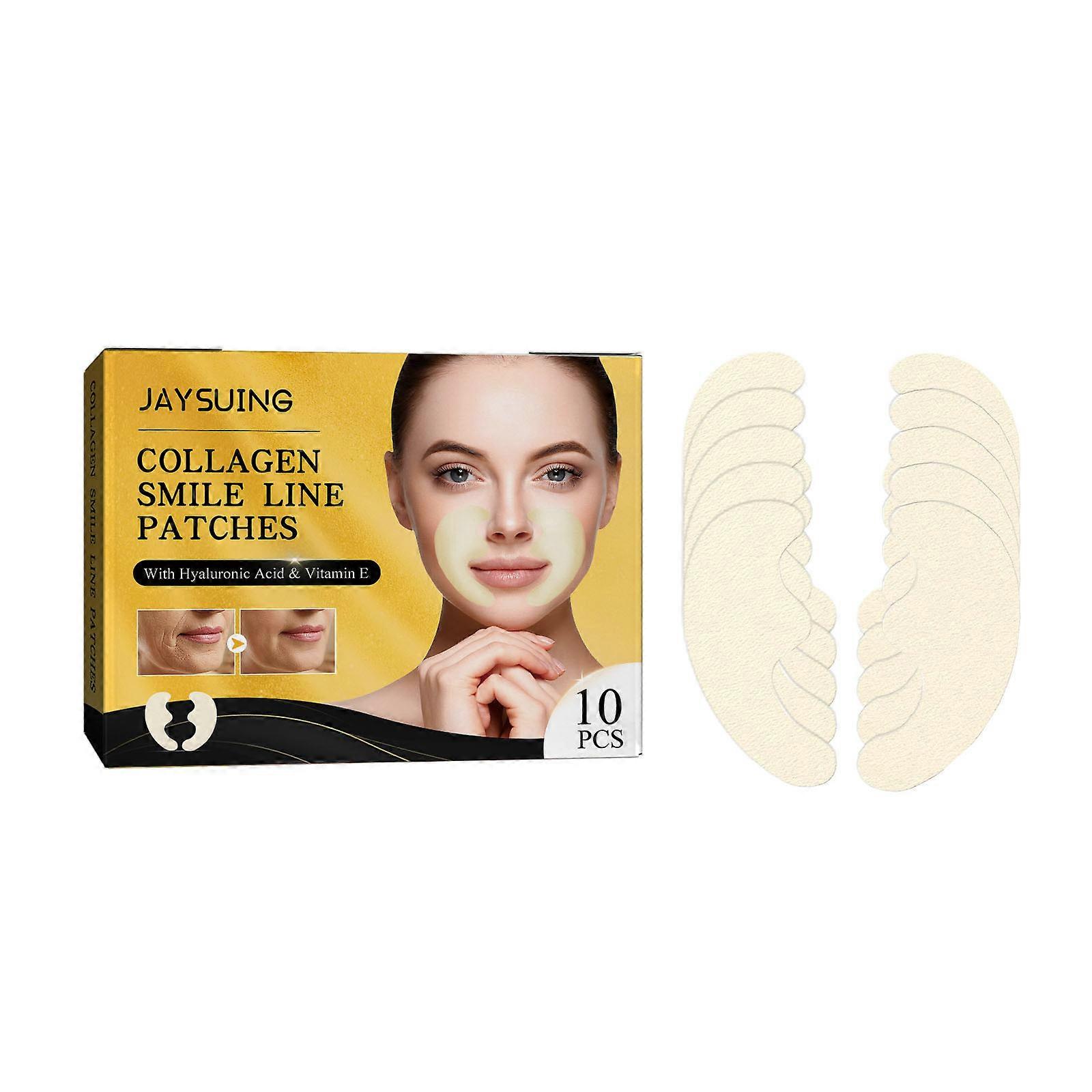 Smile Line Patches - 5 Pairs - Anti-Wrinkle Facial Strips - Face Wrinkle Patches - Moisturizing & Tightening - Laugh Lines Patches 1ml