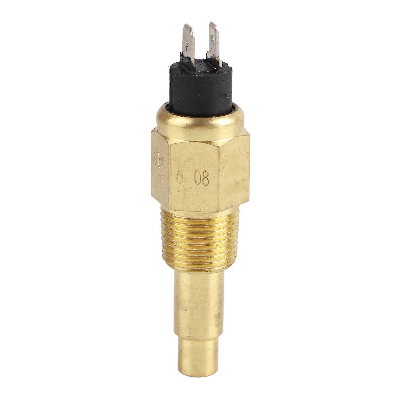 Qukaim 3/8NPT Water Temp Sensor Engine Temperature Sensor, 3/8'' NPT, 98℃ Water Temp Sensor for VDO, 6~24V Engine Accessory
