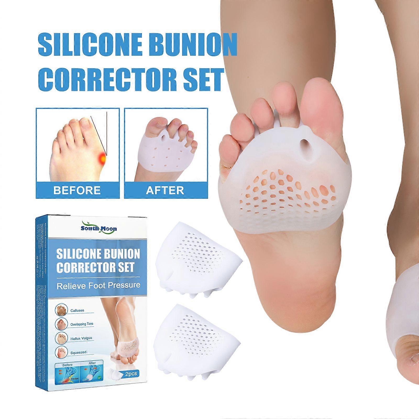Silicone Bunion Corrector Set, Thumb Valgus Corrector Toe Stretch Separator Sole Care