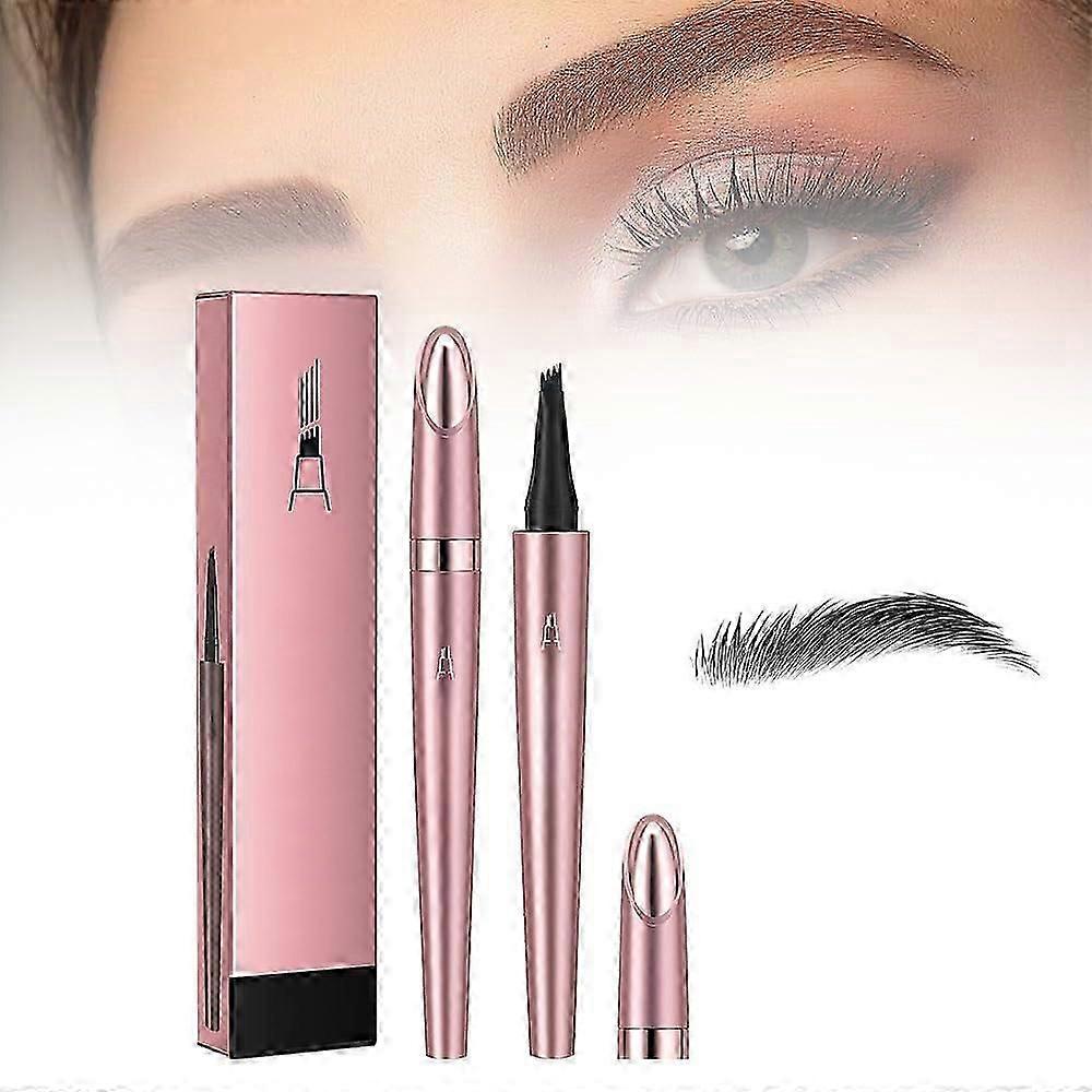 high quality Eyebrow Tattoo Pencil 4 Fork Tip 3D Microblading, 2024 New Waterproof Eyebrow Pencil, Natural Makeup Fine Stroke Magic Eyebrow Pencil