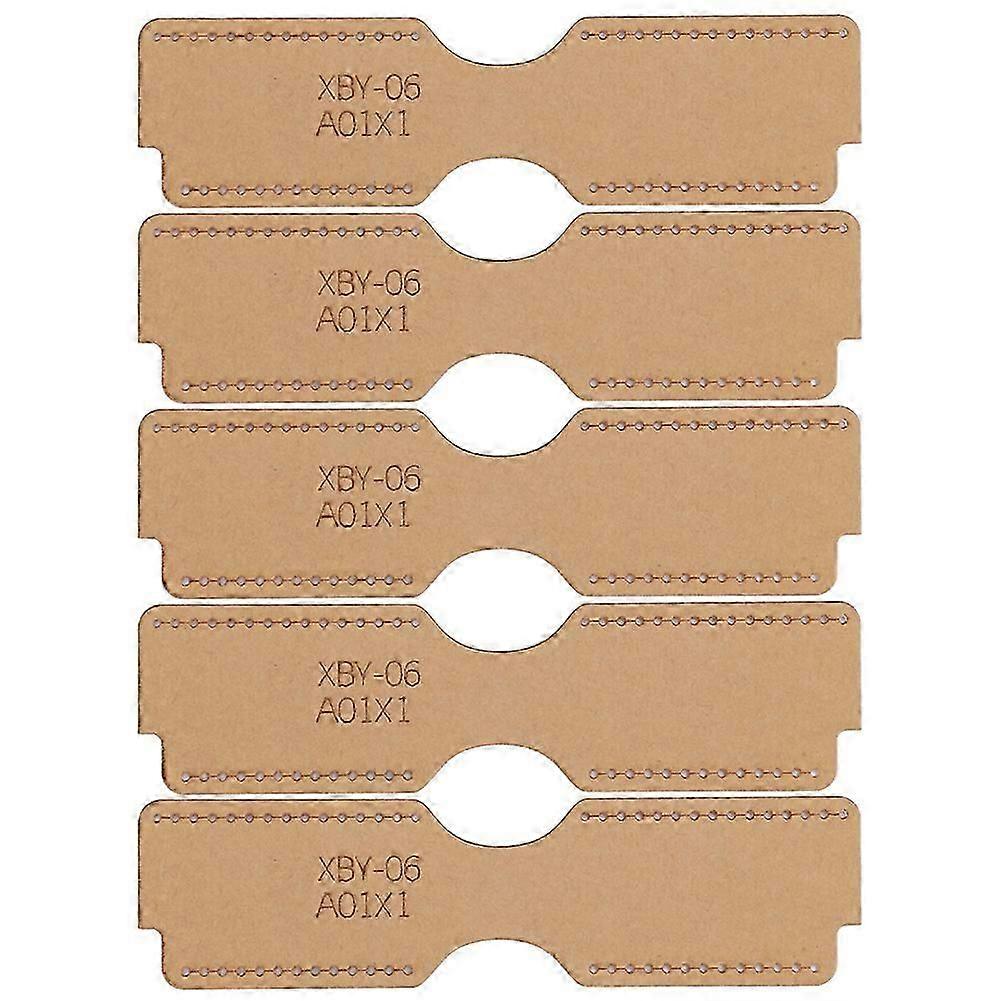 5Pcs Leather Acrylic Template DIY Hand‑Made Craft Lighter Wrap Pattern Stencil Tools