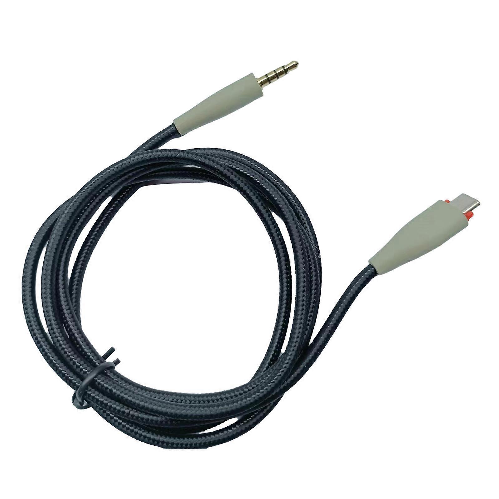 Compactly and Lightweight 3.5mm Headphone Cable for MMX150 Headsets Cord Type C Plugs Ideal for Travel &Everyday Use Gray