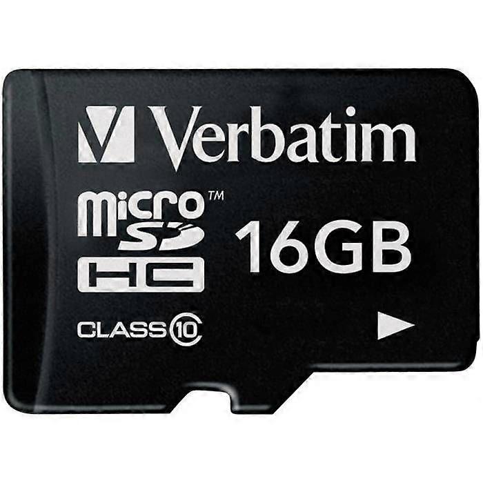 16GB Class 10 microSDHC Flash Memory Card - VERBATIM