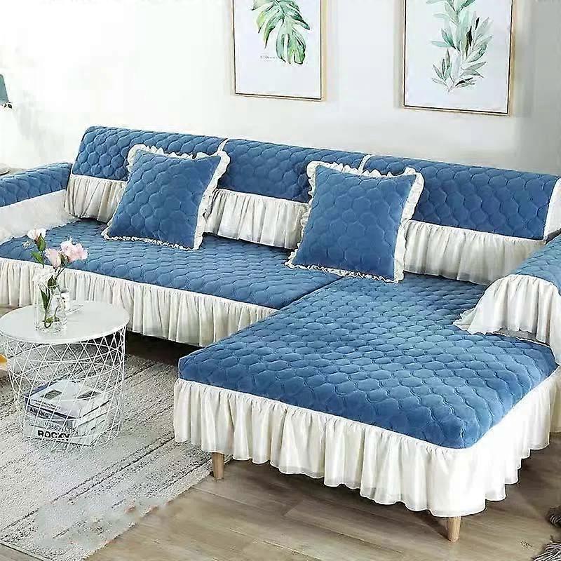 Non Slip Sofa Cushion Simple Style Modern Princess Sofa Cover for Living Room All-purpose Sofa Dust Cover