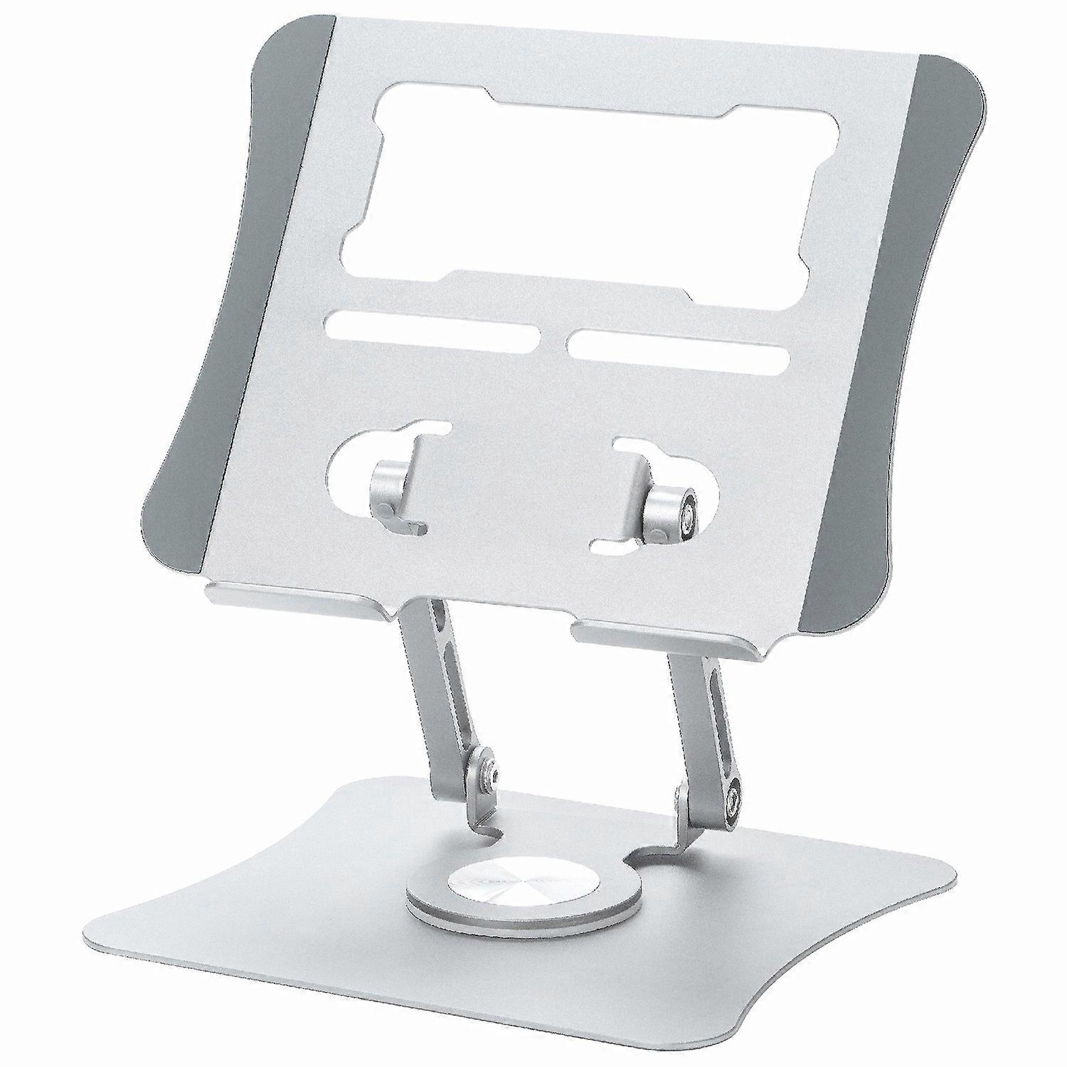 G69 Aluminum Alloy Foldable Laptop Bracket Heat Dissipation Rotatable Notebook Desktop Stand - Silve