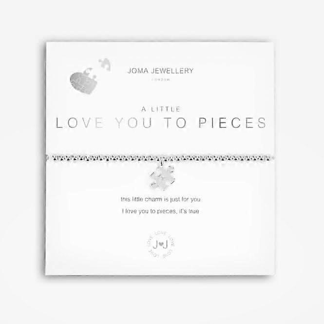 A Little Love You To Pieces Silver 17.5cm Stretch Bracelet 5233