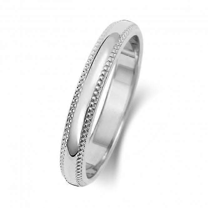 Trauring 9K D Form Millgrain3 mm-1.15 Trauring W183WL