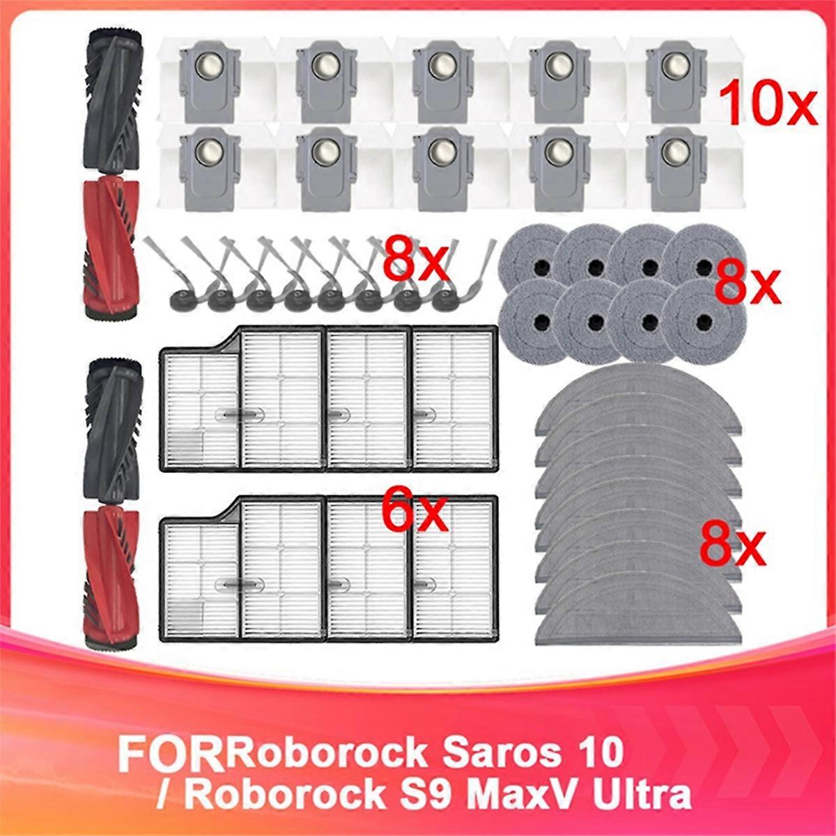for Saros 10 / S9 MaxV Ultra Main Roller Side Brush