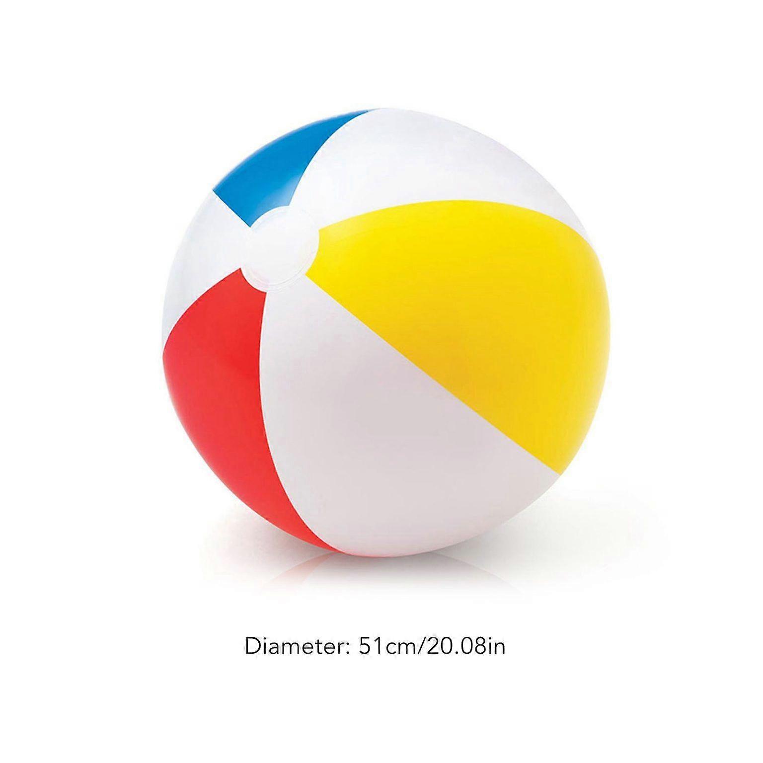 Colorful Inflatable Beach Ball - Four-Color Pool Fun