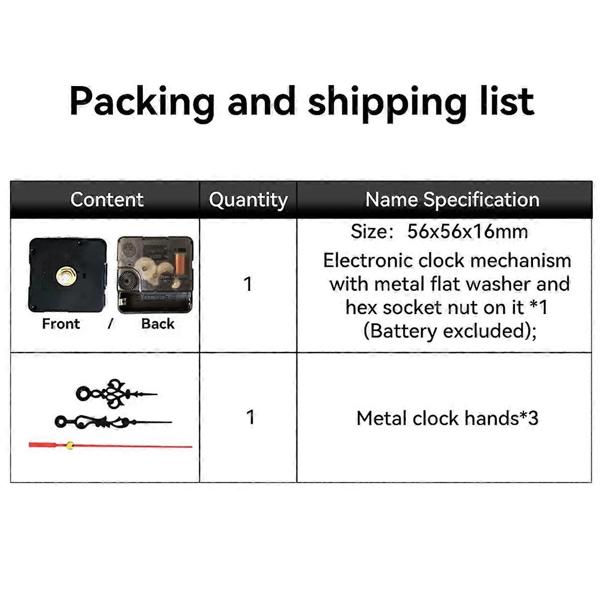 DIY 3D Printing Clock 3D Printer Clock Components Kit Ultra-Quiet