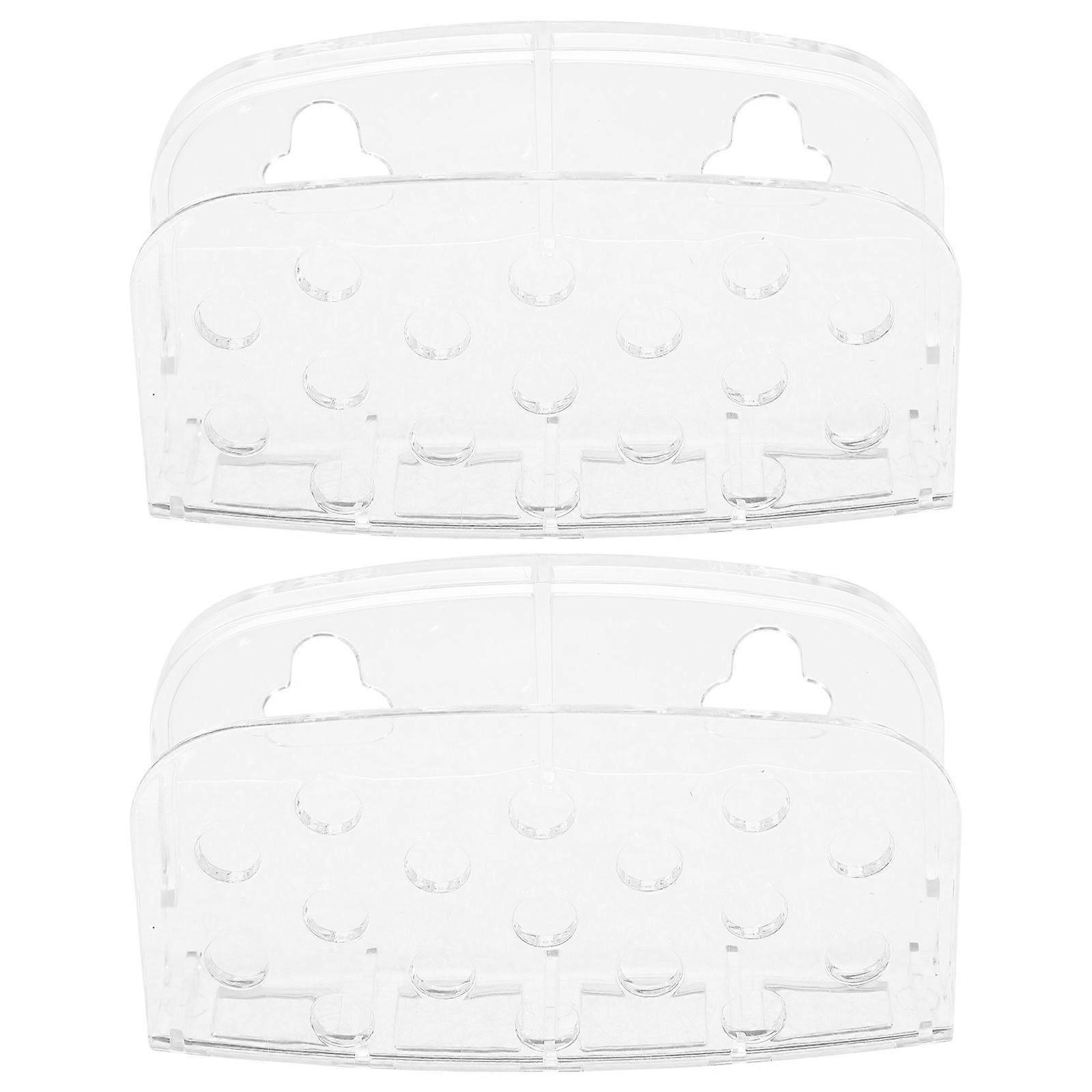 रसोई सिंक सक्शन कप डिश स्पंज धारक सिंक आयोजक के लिए 2Pcs स्पंज धारक