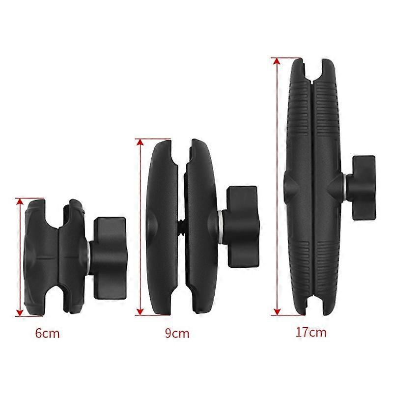 Aluminium Alloy Arm 9cm Double Socket Arm with 1 Inch Ball Base