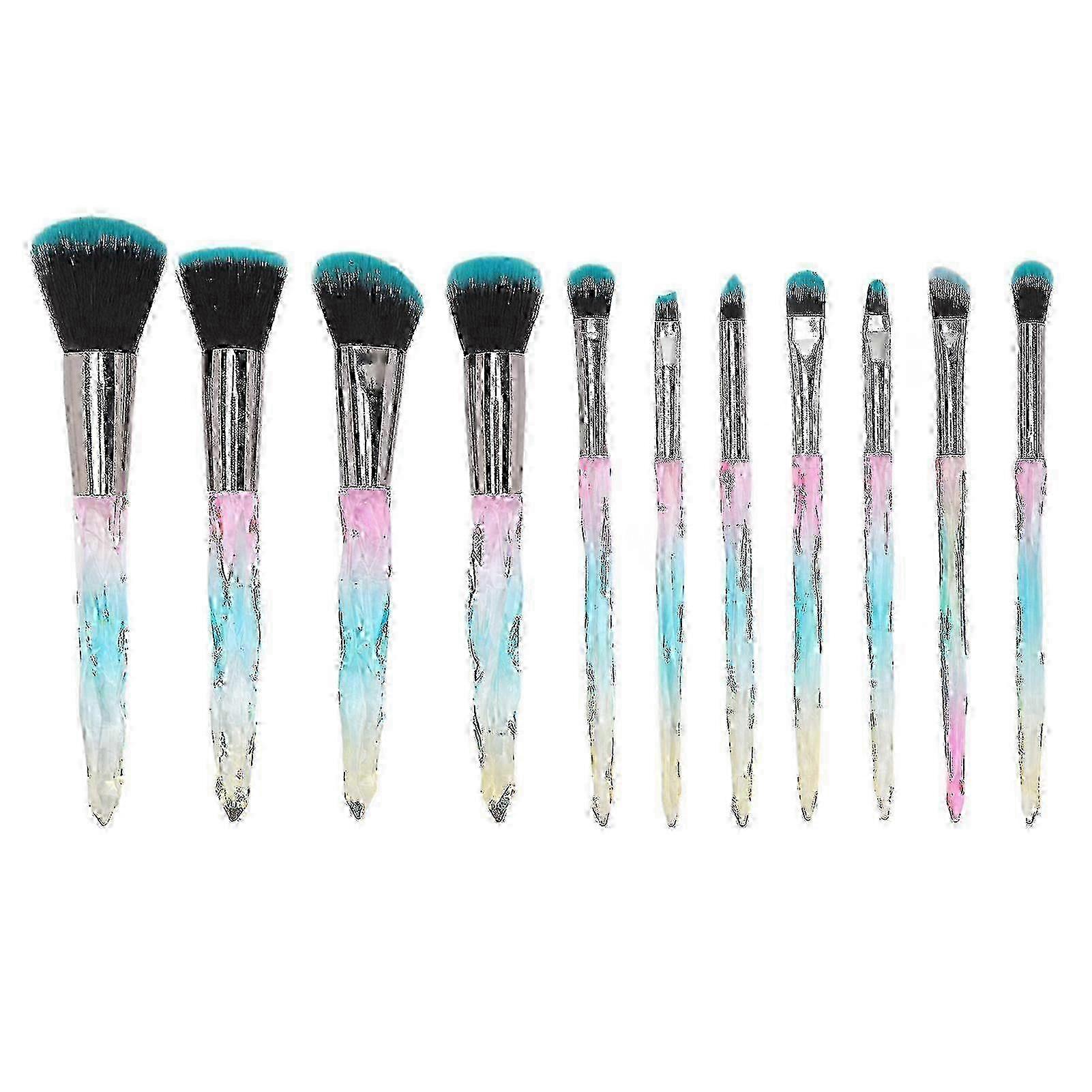Professional Makeup Brushes, Crystal Makeup Brush Set With Silky Soft Bristles For Wide Range Of Applications, Ideal For Makeup Artists And Lovers