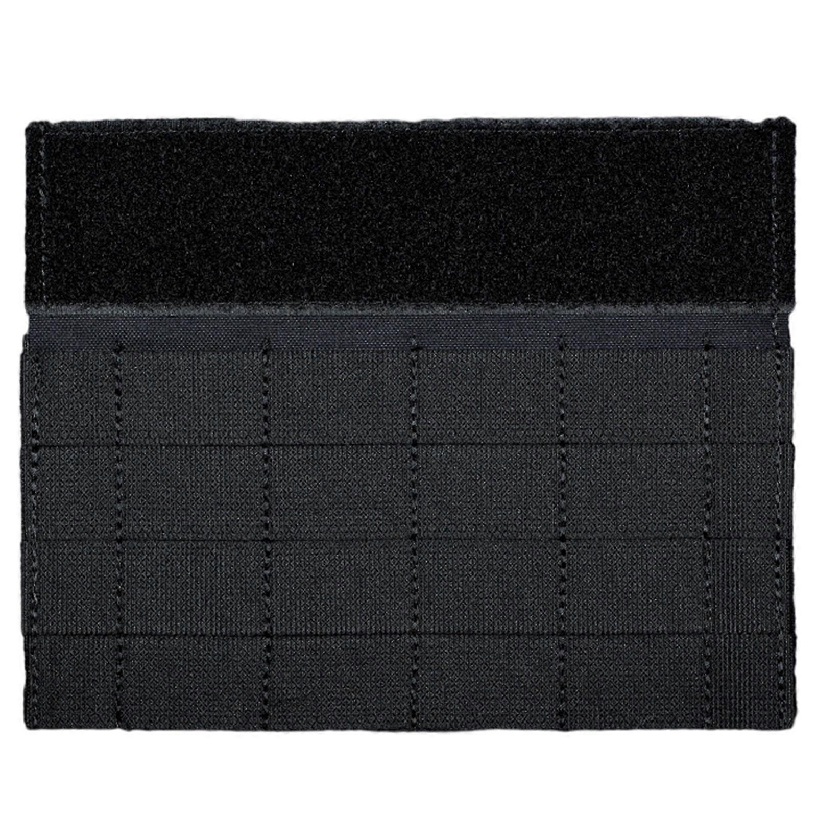 Modular System Hook and Loop Panel Attachment Modular Mounting Platform 19.8x16cm for Hook/Loop Chset Pouches  black